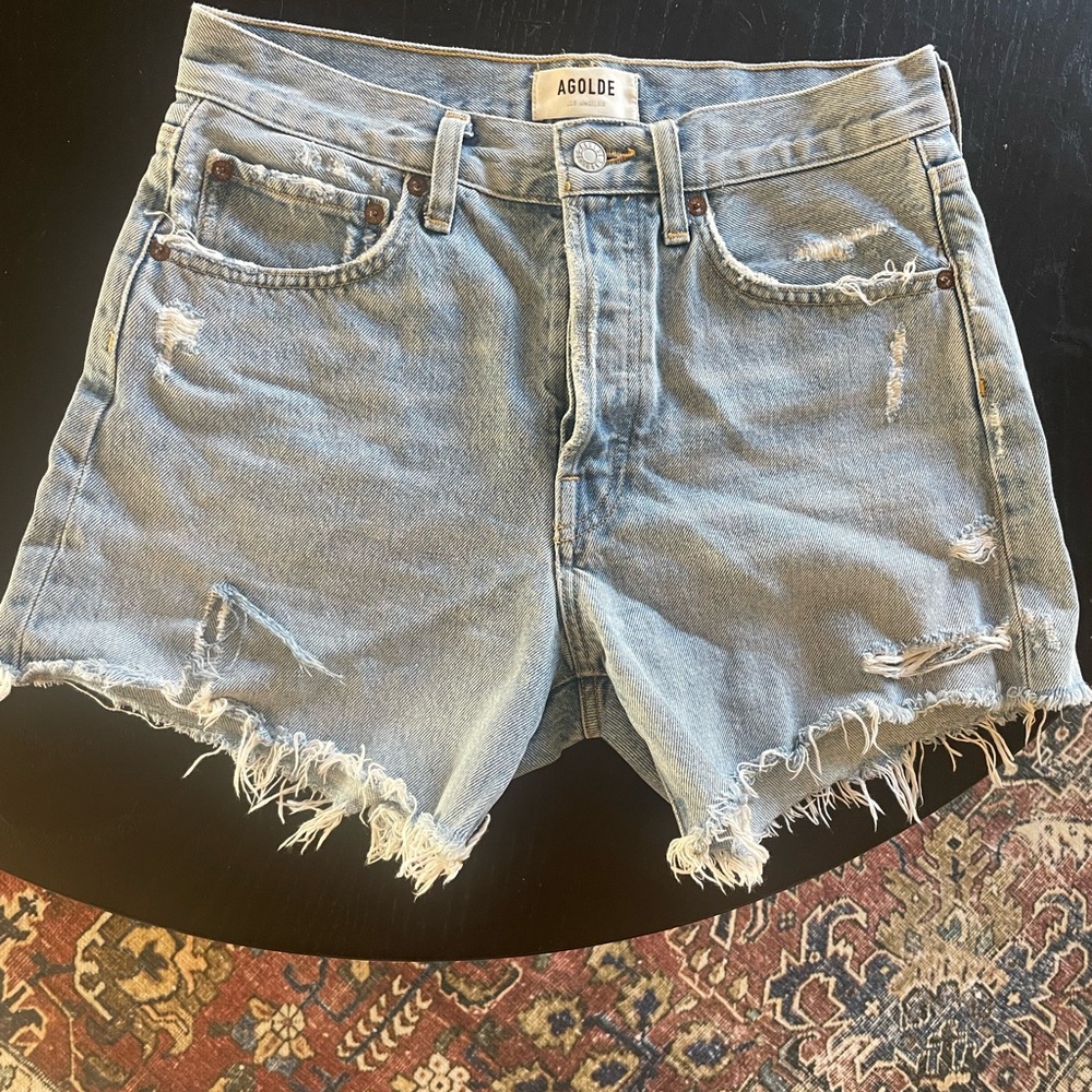 Agolde Parker Long Shorts. Color: swapmeet: size 26